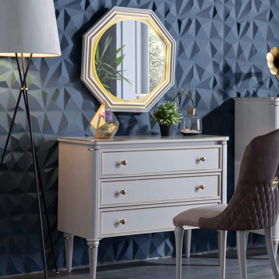LUXE-MIROIR-COMMODE-LUXE-GRIS